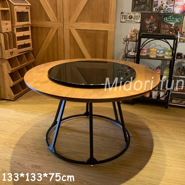 （訂製品）AB027 直拼松木圓桌