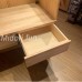 （訂製品）AC014 直拼松木兩抽櫃台桌